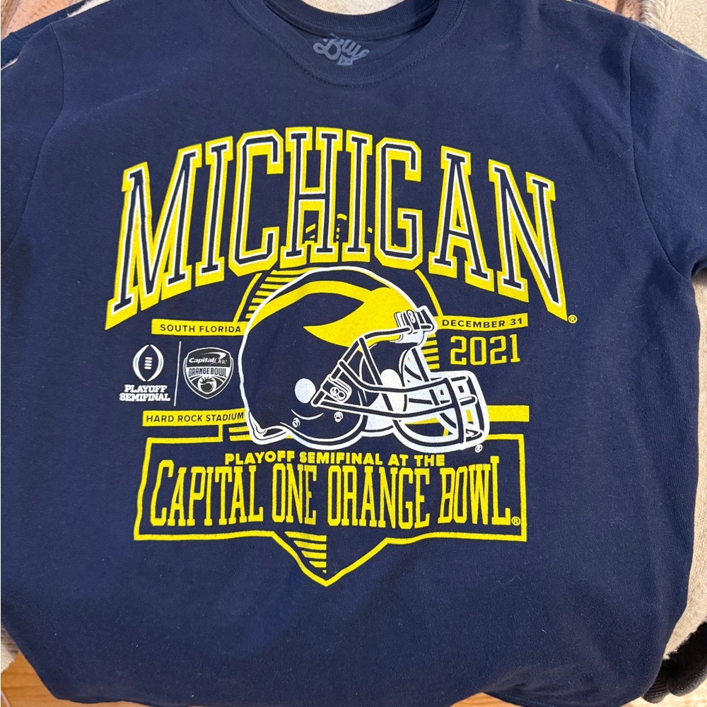 Blue Michigan Vintage Shirt